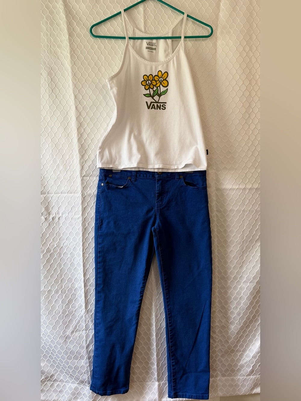 Signature Slim Crop Bright Blue Skinny Jeans